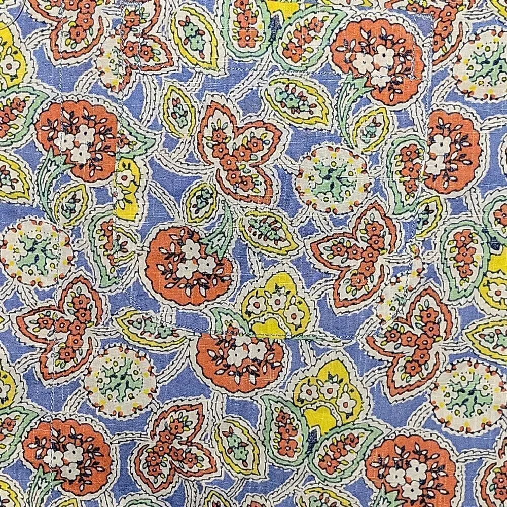 J. Crew Mens Slub Cotton Shirt polo Paisley  Size M NWT